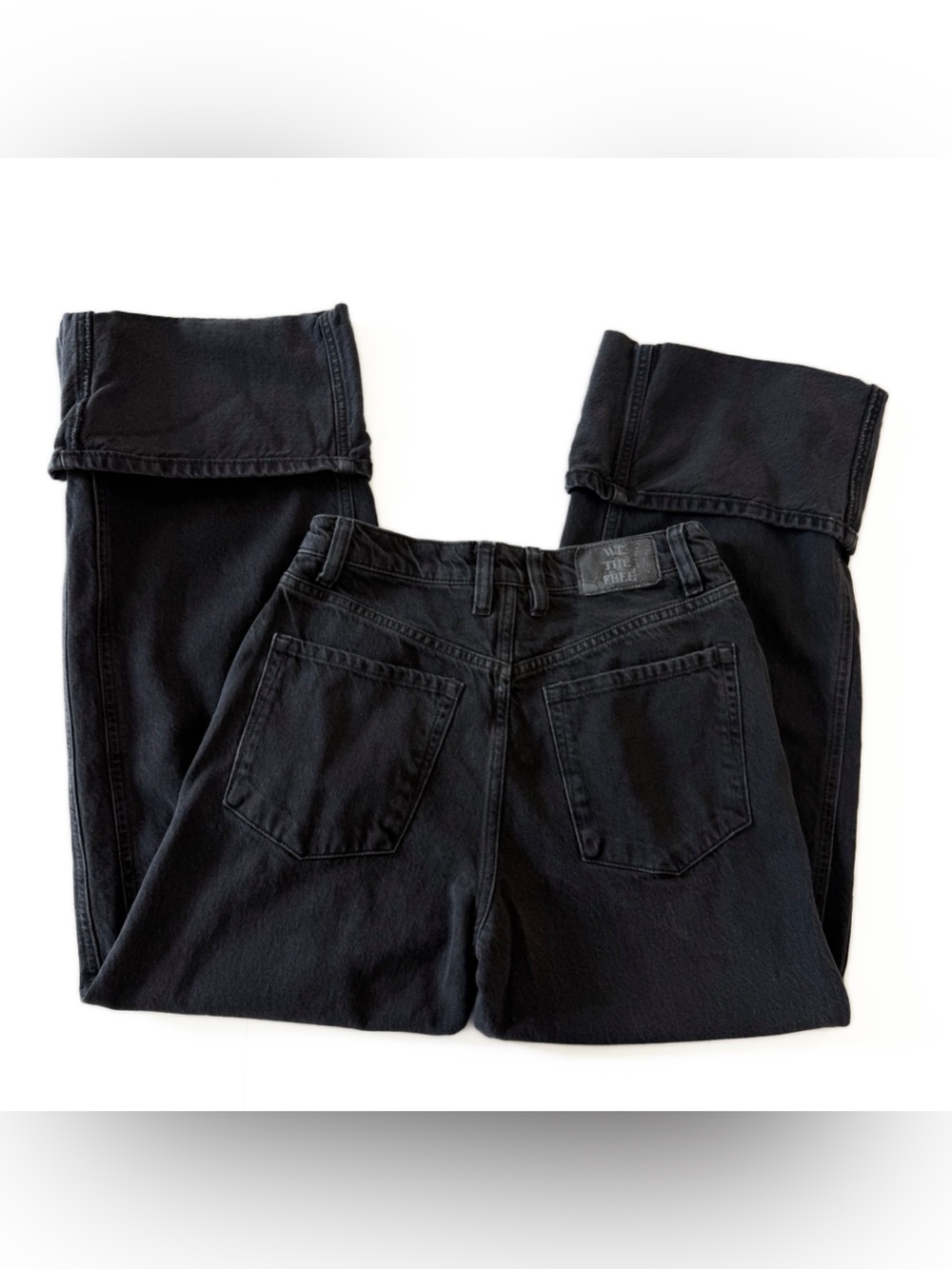 Free People We The Free Jeans Womens 24 Black Final Countdown Low Rise Boyfriend - Picture 11 of 11
